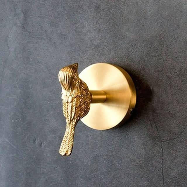 Skanto | Brass Animal Wall Hook Rack Gold Accents