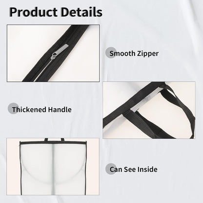 BowLift | Long Garment Storage Cover – 180cm Dress Bag with Zipper & Window (Buy 1, Get 1 FREE)