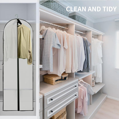 BowLift | Long Garment Storage Cover – 180cm Dress Bag with Zipper & Window (Buy 1, Get 1 FREE)