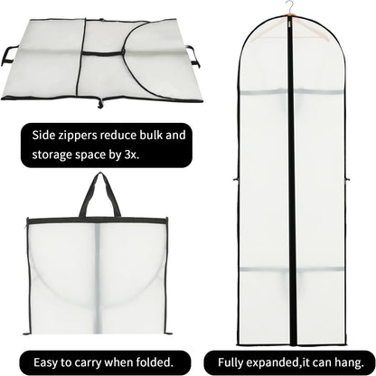 BowLift | Long Garment Storage Cover – 180cm Dress Bag with Zipper & Window (Buy 1, Get 1 FREE)