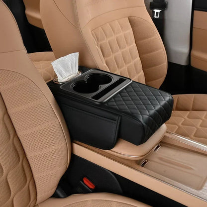 BowLift | Premium Car Center Console Armrest Cushion with Storage
