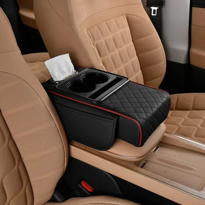 BowLift | Premium Car Center Console Armrest Cushion with Storage
