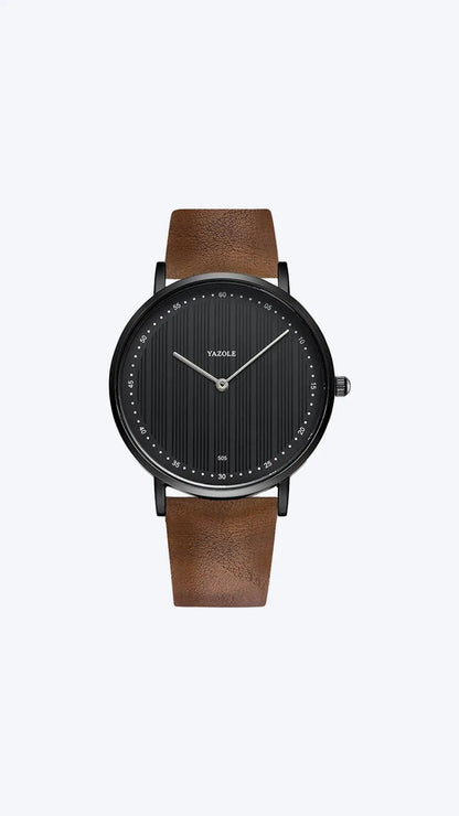 Men's wristwatch in Old Money style, classic and stylish