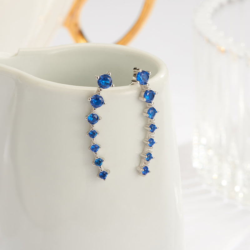 Skanto | Glamour | Sparkling Zircon 925 Sterling Silver Earrings