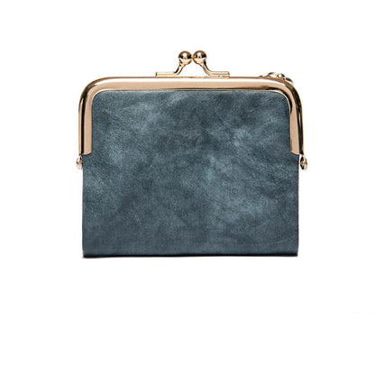 BowLift | Wallet Purse | Vintage Kiss Lock Small PU Leather