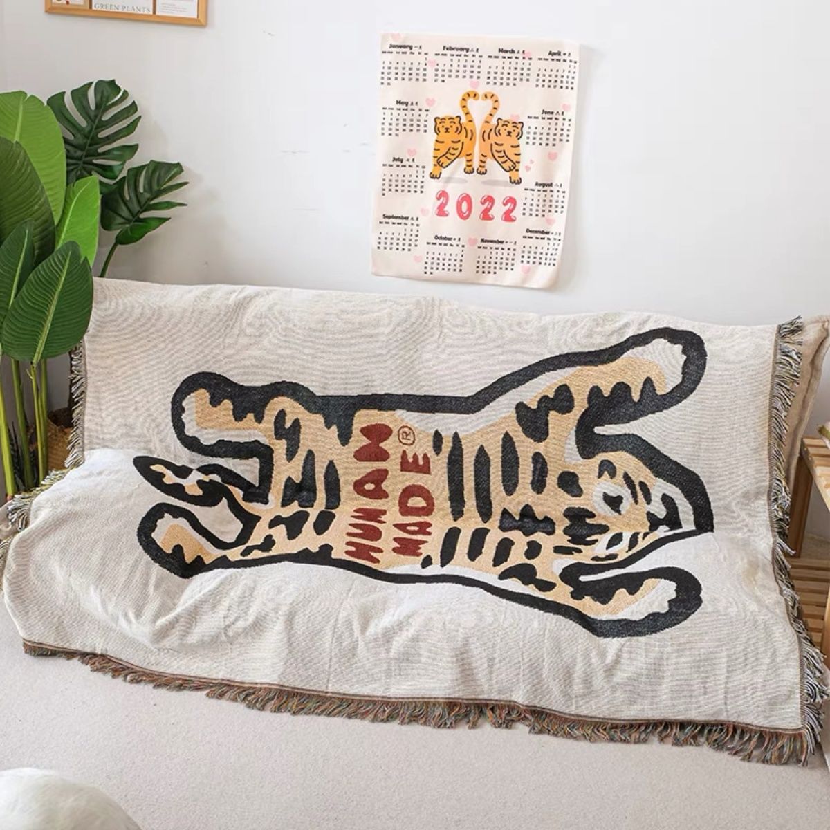 Boho Style Knitted Blanket for Cozy Home Decor | Karnz