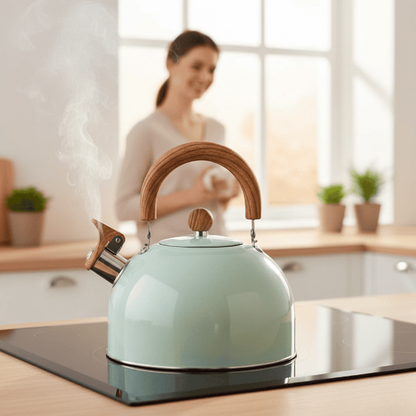 BOILVIA – 3-liter stainless steel kettle with whistle and comfort handle