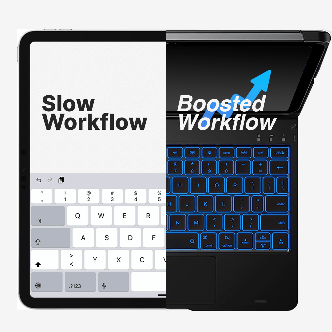 BowLift | Wireless Keyboard Case for iPad - Rotating Design
