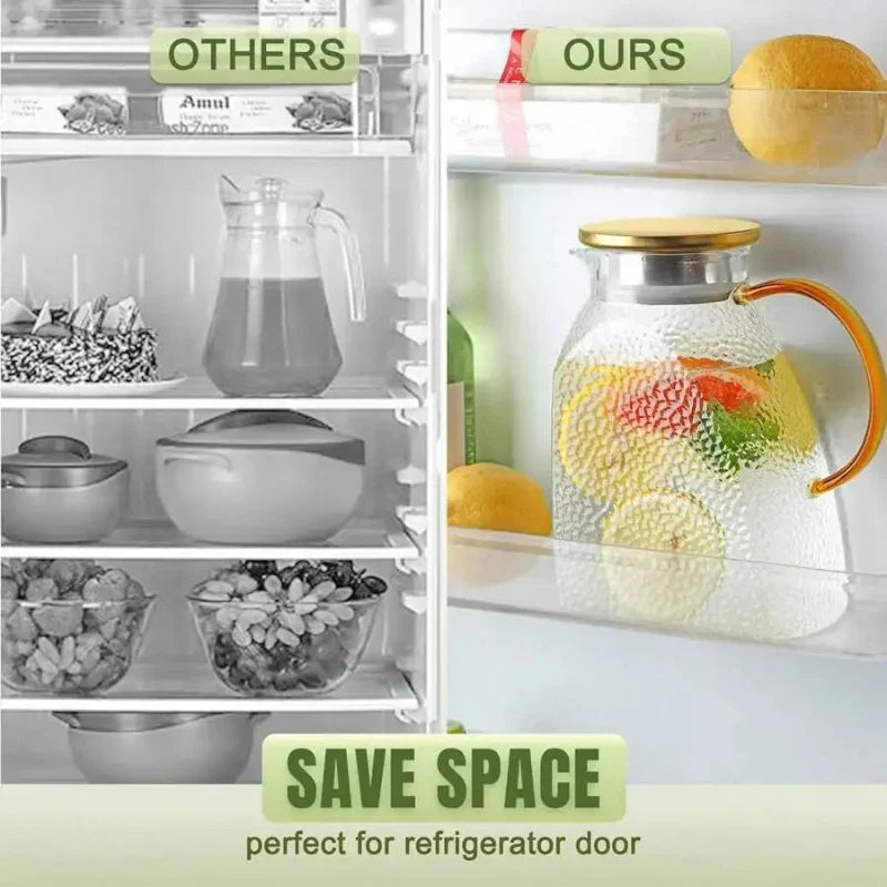 Borosilicate Glass Pitcher With Handle And Lid Ice Tea Glass Pitcher | Bowlift