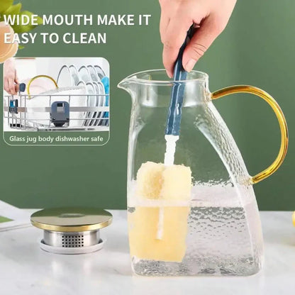 Borosilicate Glass Pitcher With Handle And Lid Ice Tea Glass Pitcher | Bowlift