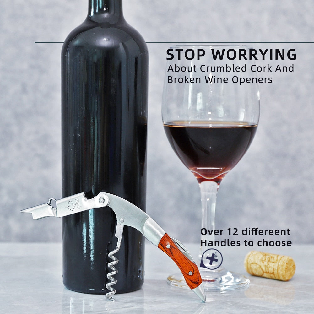 Bottle opener and foil cutter gift for wine lovers wine corkscrew | Karnz