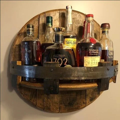 Rack for Bourbon Whiskey Barrels – Rustic Bar Accessories