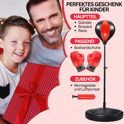 Skanto | BoksFun JuniorSet – Adjustable Punching Bag with Gloves for Kids
