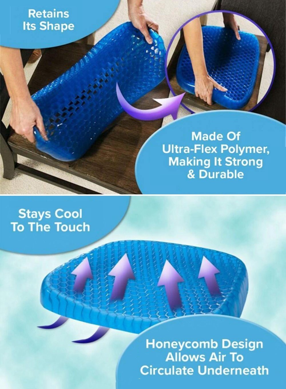 Skanto | Breathable Gel Seat Cushion