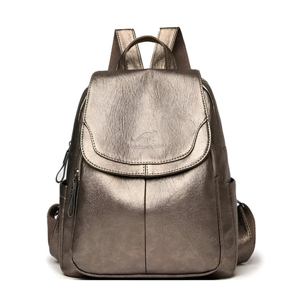 BowLift | Vintage Leather Women's Backpack - Isabella