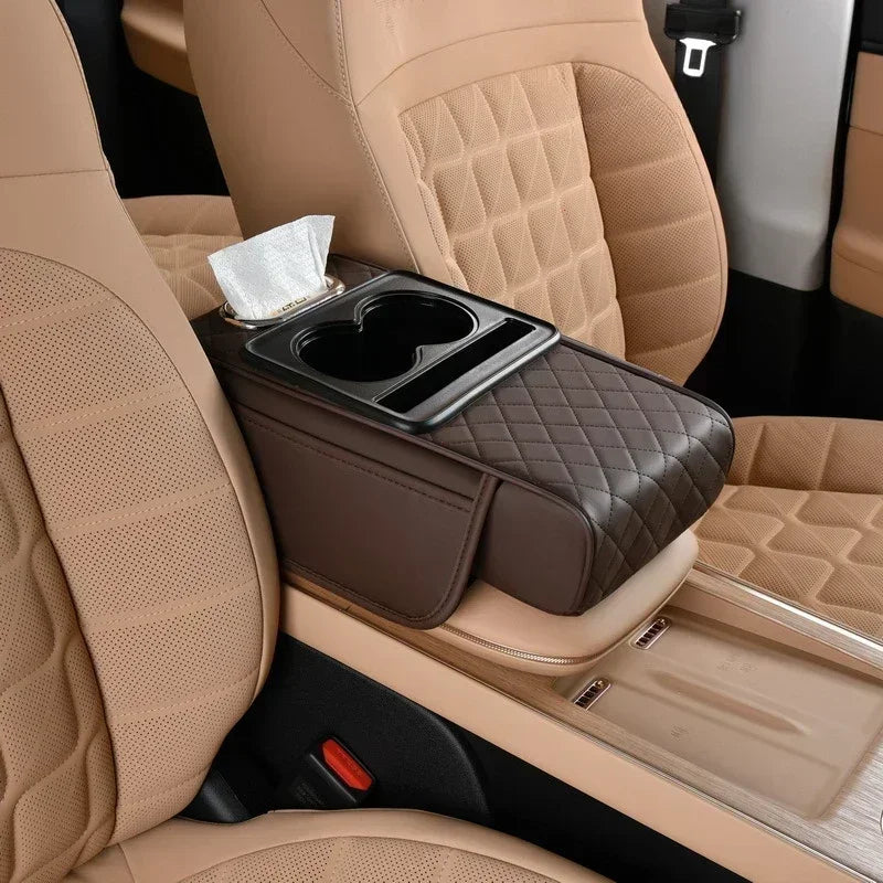 BowLift | Premium Car Center Console Armrest Cushion with Storage