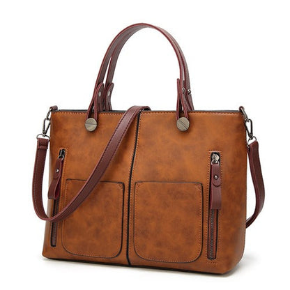 Skanto | Elly – Women's Vintage Leather Shoulder Bag | Handmade and Elegant Design