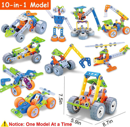 Skanto | Skanto Buildbuddy Construction Set – Colorful Building Blocks for Kids – Promotes CREATIVITY and Motor Skills
