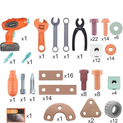 Skanto | Buildmaster Tool Set – 100-Piece Construction Toy for Creative Kids