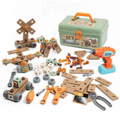 Skanto | Buildmaster Tool Set – 100-Piece Construction Toy for Creative Kids
