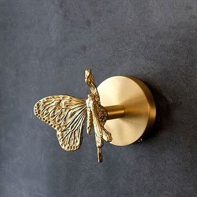 Skanto | Brass Animal Wall Hook Rack Gold Accents