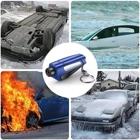 Skanto | Car Emergency Hammer with Seatbelt Cutter – Compact Safety Hammer for Rescue and Escape