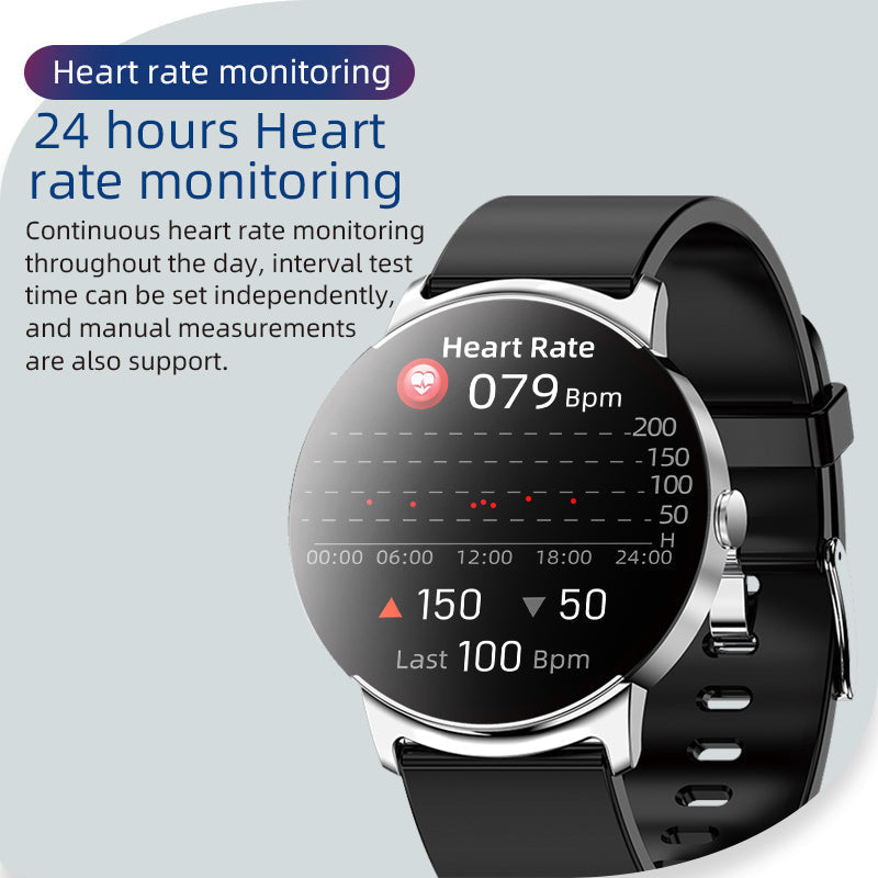 Brehn | BCKS02 Blood Sugar Measurement, Blood Oxygen, Blood Pressure, Heart Rate Bluetooth Smartwatch