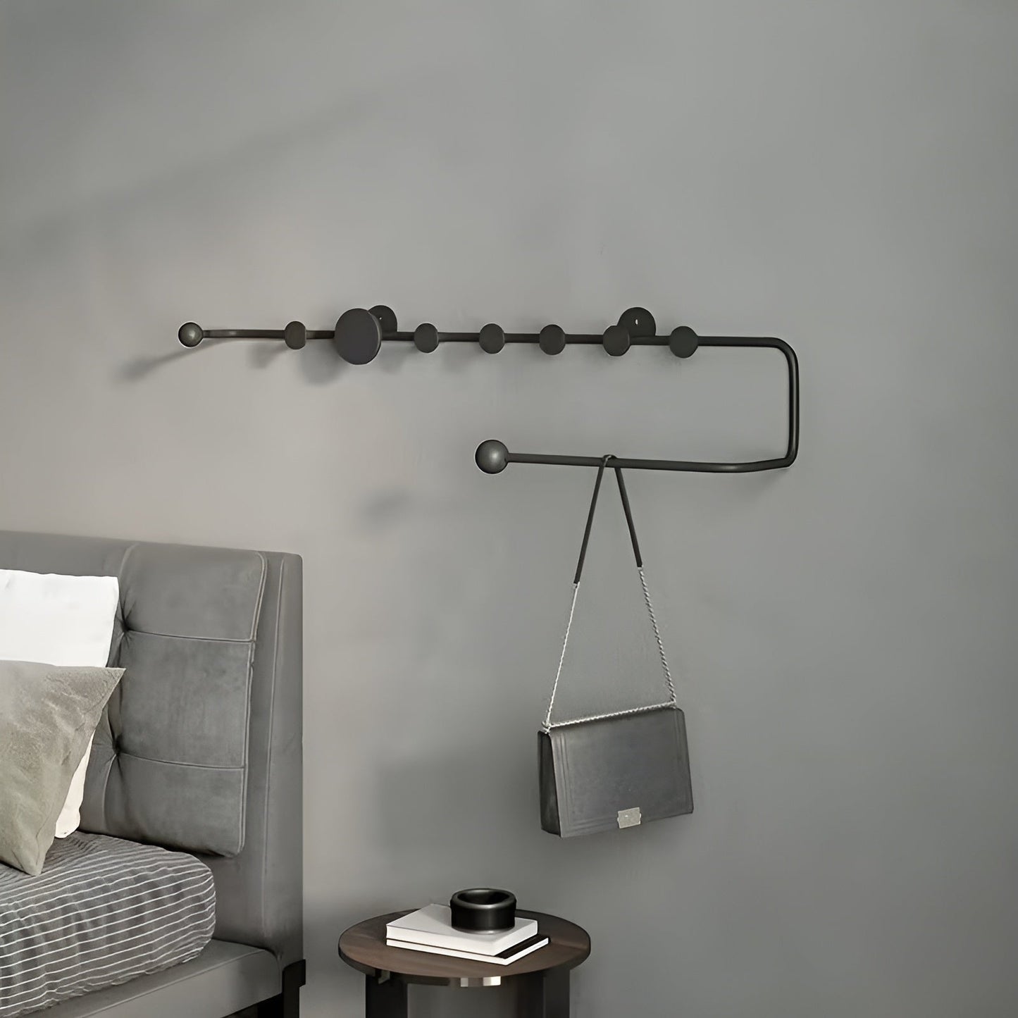 Wall wardrobe with hooks – Modern and space-saving | Ideal for hallway, bedroom, and entrance area | Bowlift
