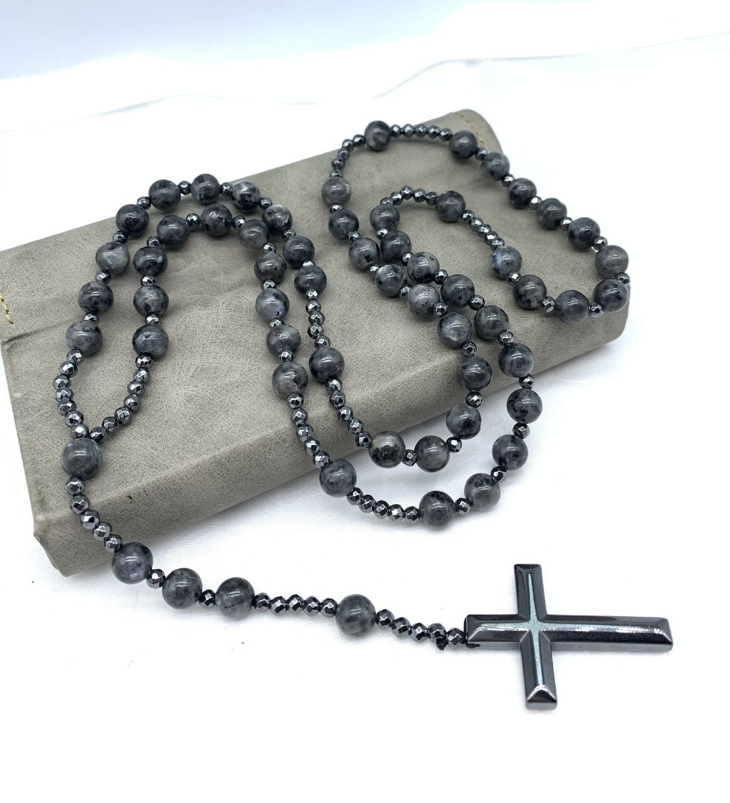 Skanto | Orion Spiritual Necklace with Tiger's Eye & Lapis Lazuli – Men's Rosary