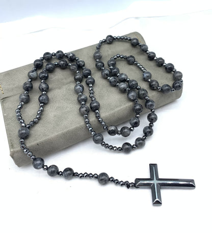 Skanto | Orion Spiritual Necklace with Tiger's Eye & Lapis Lazuli – Men's Rosary