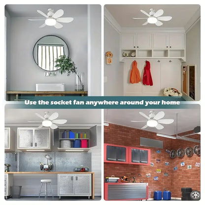 BowLift | 2-IN-1 PORTABLE CEILING FAN & LIGHT with Remote Control