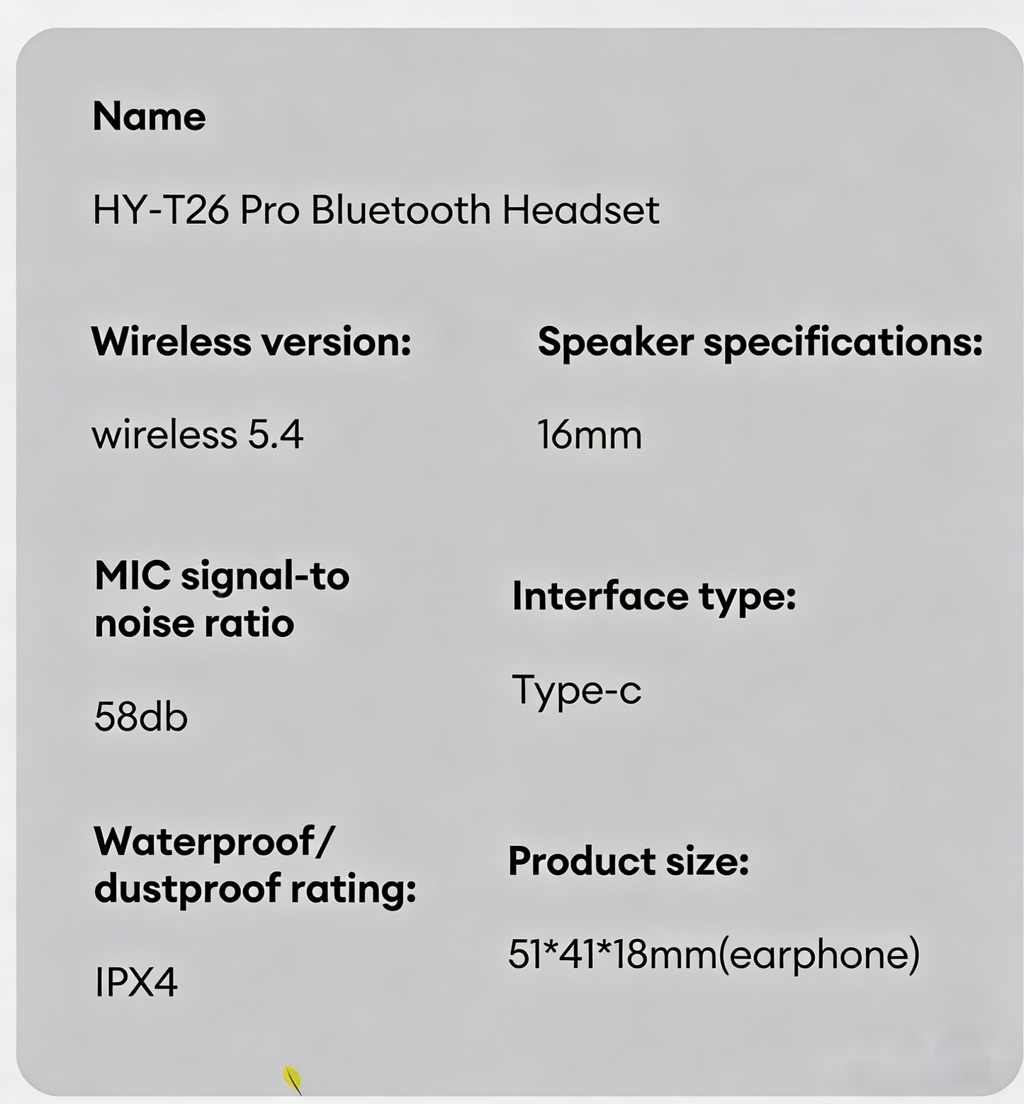 BowLift | HY-T26 Pro Wireless Bluetooth Translation Earbuds