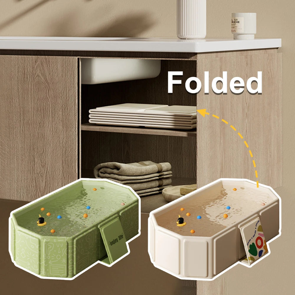 LullaBabe Portable Foldable Baby Bathtub — Enjoy Safe, Relaxed Baby Bathing Anywhere | Bowlift