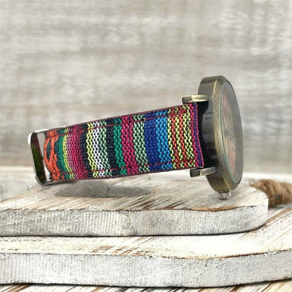 Skanto | Watch with multi-colored rainbow pattern