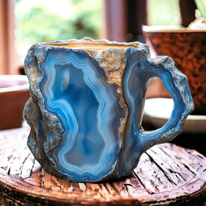 Skanto | Handmade Mineral Crystal Coffee Cups, Insulated, Microwave Safe, 350-450 ml