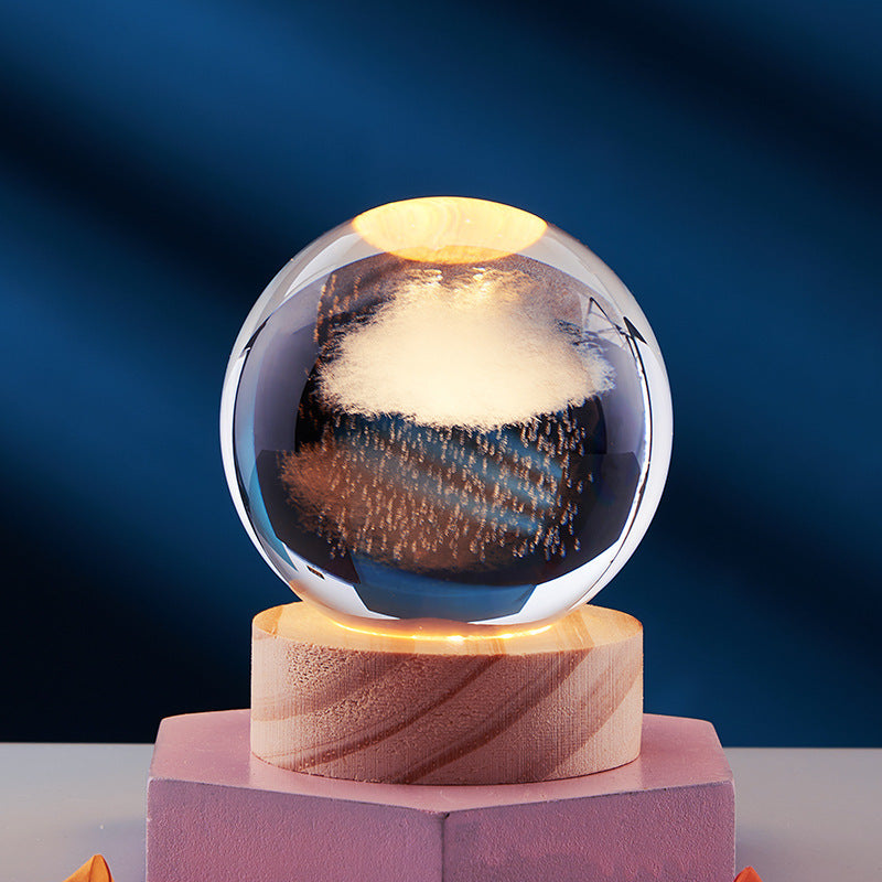 3D Crystal Ball Night Lamp