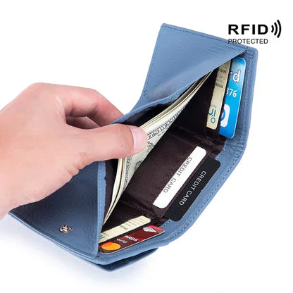 BowLift | RFID Blocking Wallet | Compact Leather Card Holder | Slim Travel Accessory for Men & Women