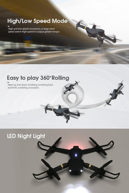 Skanto | Skyhawk HD Foldable Aerial Selfie Drone with 2MP Camera