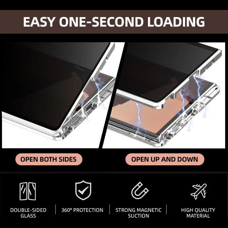Sandsberg | Magnetic Samsung Glass Case | Double-Sided Tempered Glass