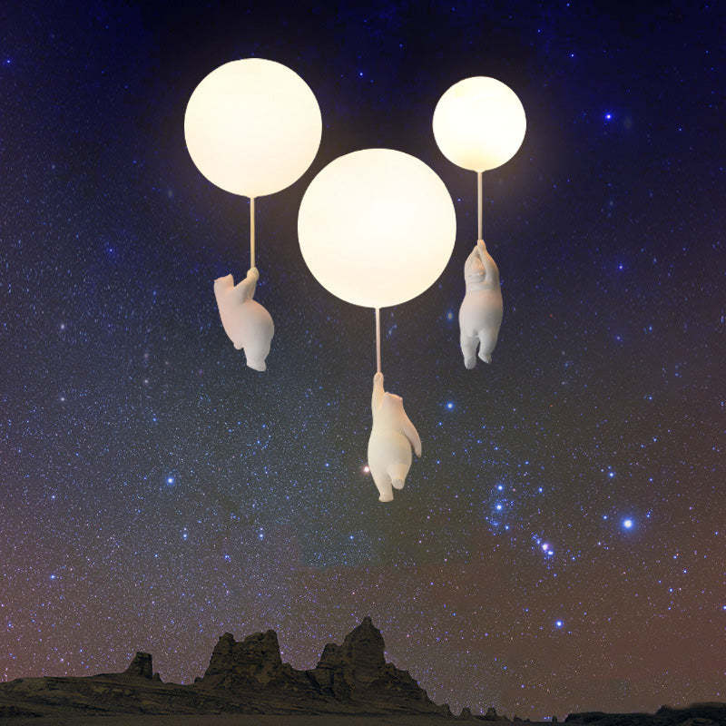 SkyDream Children's Ceiling Lamp with Bear and Balloon - Playful Design and Energy-Efficient LED Lighting | Karnz
