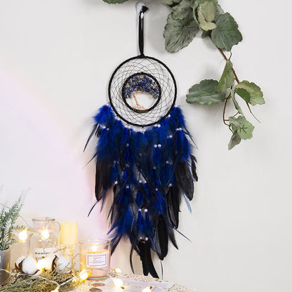 Brehn | Crystal Tree of Life Feather Glow Dreamcatcher