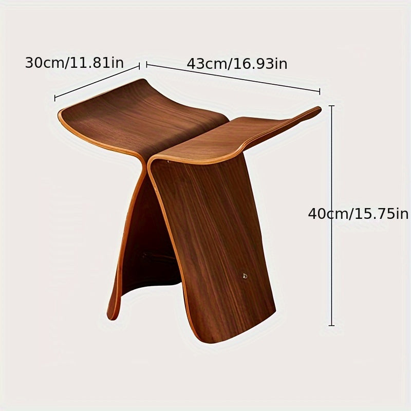 Skanto | Elegant Butterfly Stool – Timeless Design for Living Room and Hallway