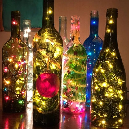 Led Bottle Light Cork Night Light DIY Decor | Bowlift