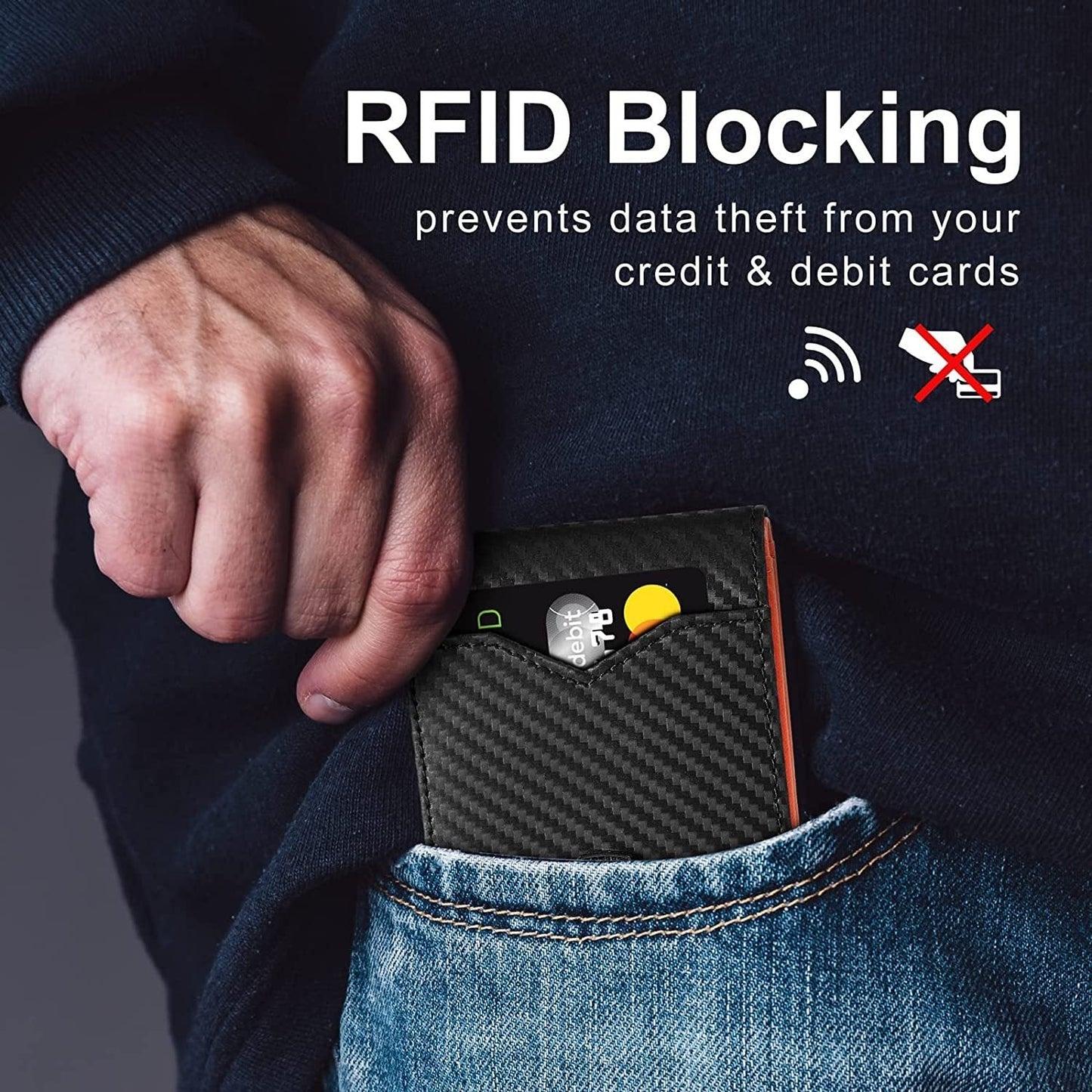 Skanto | Men's Slim Wallet RFID Blocking