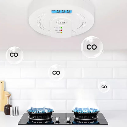 Skanto | Carbon Monoxide Detector | Reliable Alarm Sensor with LCD Screen for Home Security