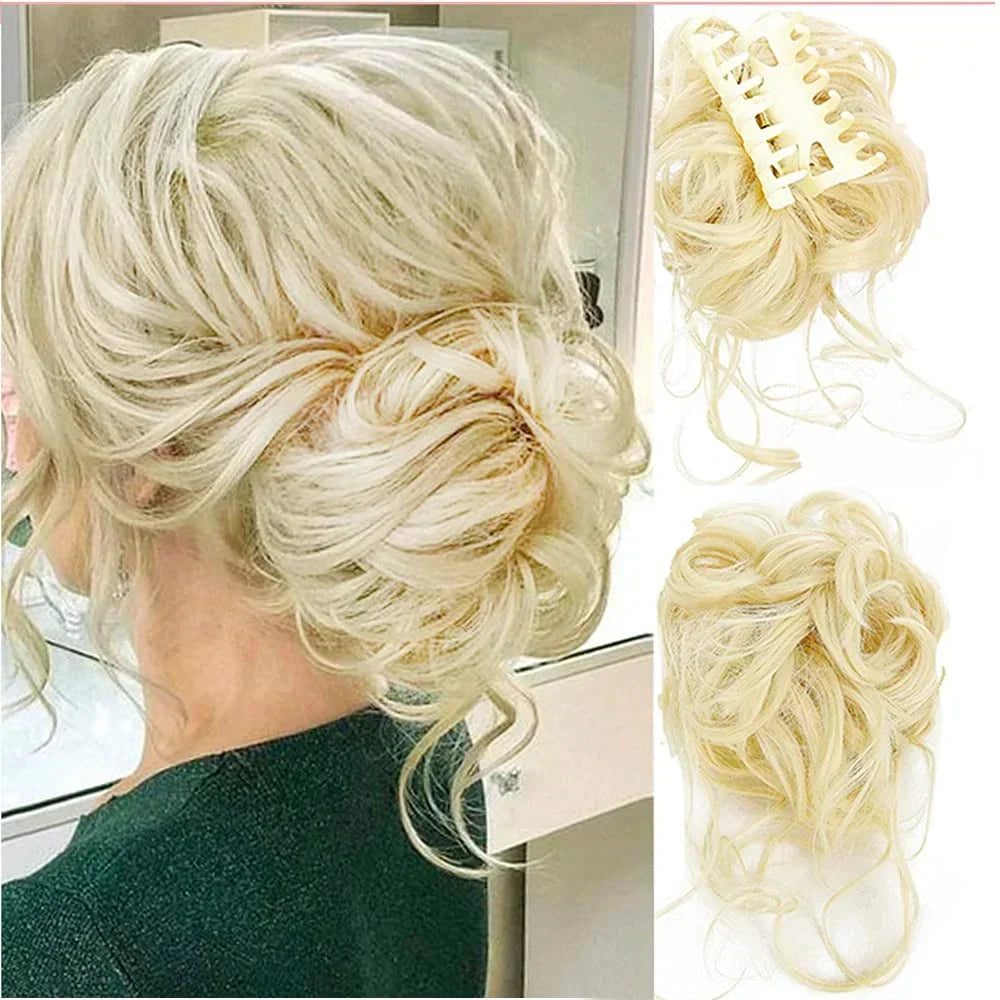 Skanto | Curly Hair Bun – Clip-in Hair Piece with Volume and Natural Look
