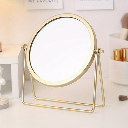 VintageGlow – Adjustable Makeup Mirror with Iron Frame Bowlift