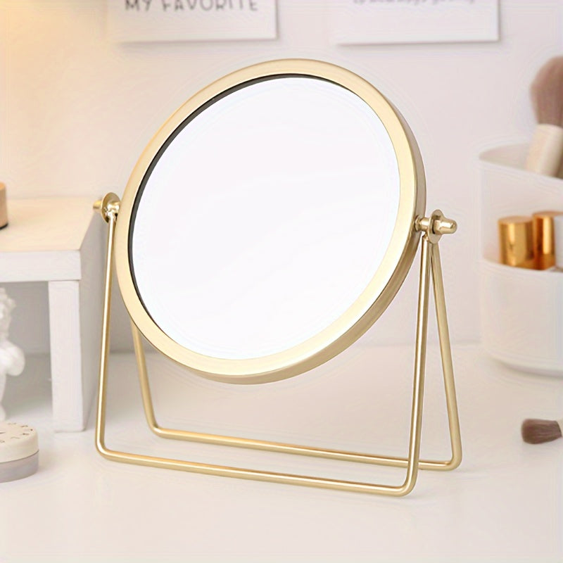 VintageGlow – Adjustable Makeup Mirror with Iron Frame Bowlift
