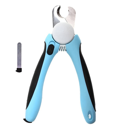Skanto | Stainless Steel Pet Nail Clippers with Safety Guard and Free Nail File - Perfect for Medium and Large Dogs