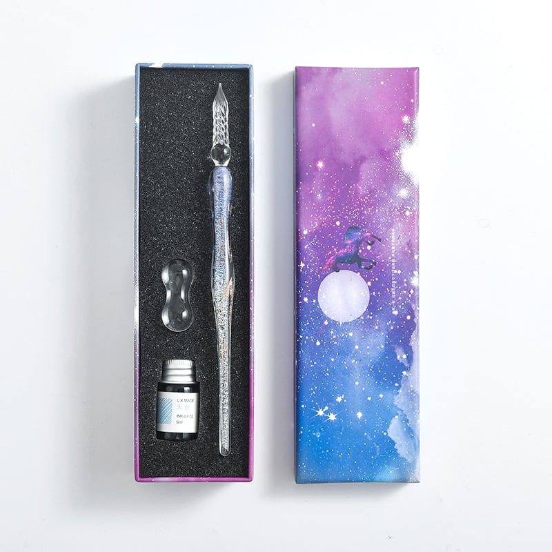 Skanto | Calligraphy Glass Dip Pen Ink Set